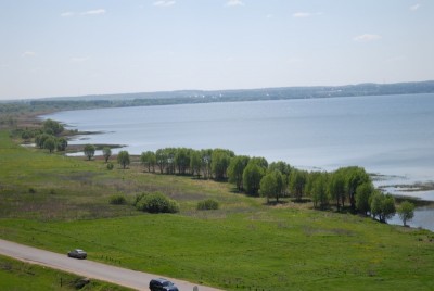 Переславль-Залесский и Плещеево озеро. Фото с Александровой горы