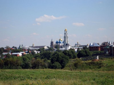 Вид на Троице-Сергиеву Лавру с северо-запада