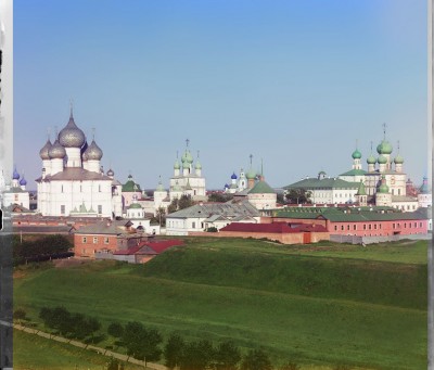 Общий вид Кремля с колокольни Всесвятской церкви. Прокудин-Горский, 1911 г.