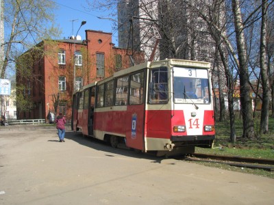 Трамвай 71-605 в Ярославле