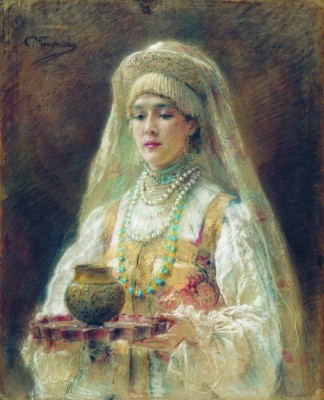 «Чарка мёду». К. Е. Маковский, ок. 1910 г.
