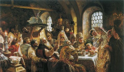 К.Е.Маковский. Боярский свадебный пир. 1883